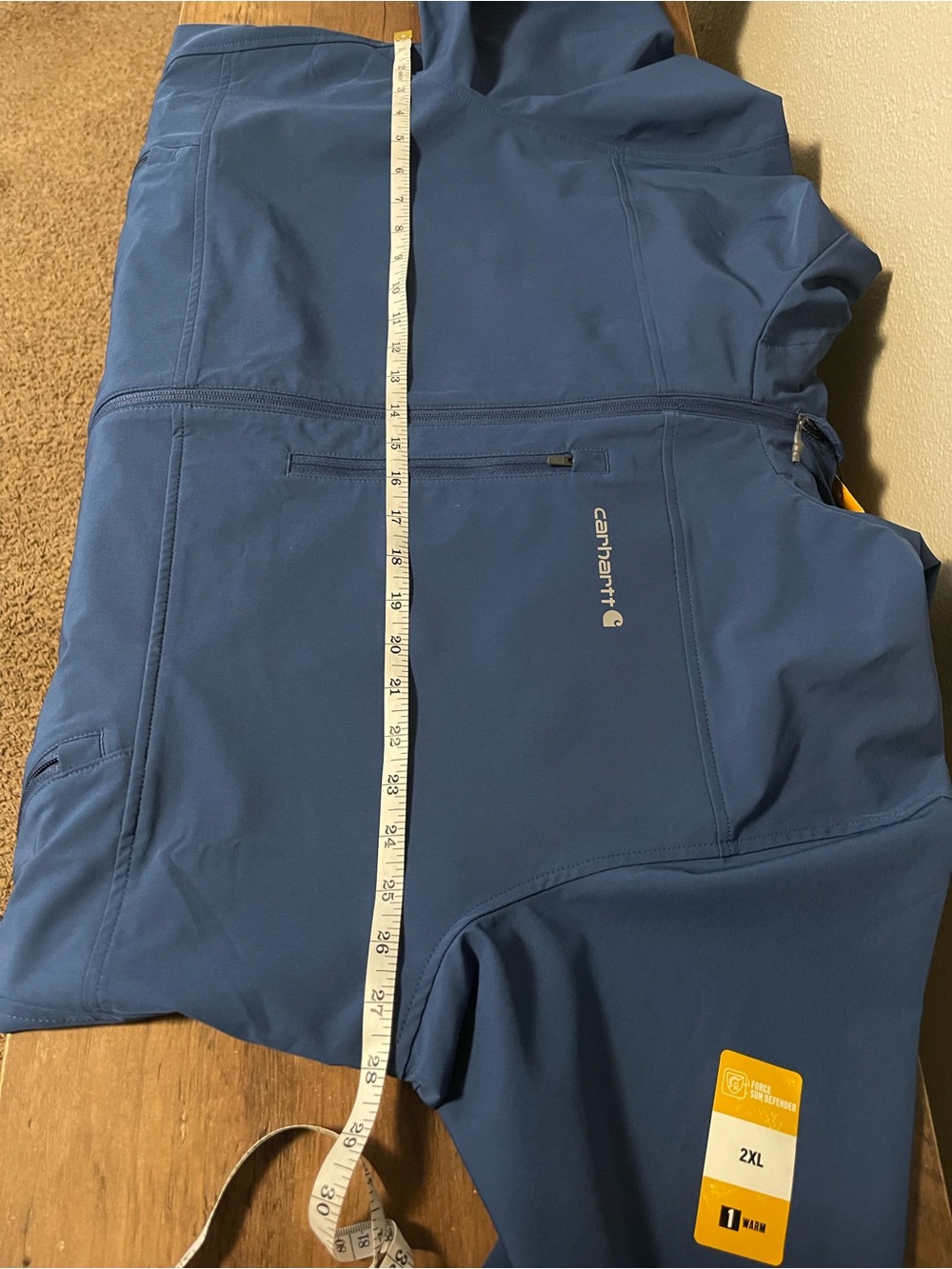 Carhartt Force Phoenix Jacket 2XL
Blue Relaxed Fit Hooded
Workwear Zip Pockets - Picture 4 of 7